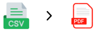 csv to pdf